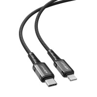  USB kabelis Acefast C1-01 MFi PD30W USB-C to Lightning 1.2m black 